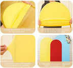 Rainbow Arch Backdrop Cover 6FT 5FT 4FT Stretchy Wedding Arch Covers Set of 3 Spandex Fitted Blue Yellow Red Fabric Backdrop Cover for Party Baby Shower Birthday Decoration - Image 7