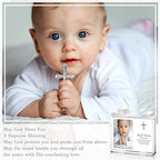 Vercraft 24 Set Baptism Picture Frame 3.5 x 5 Acrylic Baby Shower Baptism Favor Christening Gifts for Boy Girl with Plastic Crystal Boxes and Satin Ribbon Bows for Religious First Communion(White) - Image 6
