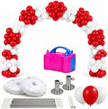 Balloon Arch Deluxe DIY Professional Kit with St. Valentine's Day Red and White Balloons (1/Pkg) Pkg/1 by PMU