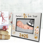 BELLA BUSTA- Personalize Baby First Year Memory Keepsake Picture Frame-Nursery Decor (1st New Year (5x7 Horizontal)) - Image 2