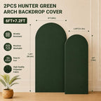 Hunter Green Arch Cover 7.2 and 6ft Spandex Arch Backdrop Cover Set of 2 - Image 6