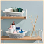 10 Pack Small Woven Basket with Gift Bags and Ribbons, Rectangle Storage Basket Set, Natural Cotton Rope Woven Baskets, Gift Basket for Baby Nursery, Toy Baskets, Bathroom Organization Bin - Image 6