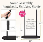 Black Wedding Welcome Sign Stand with Holder - Elegant Metal Easel Display for Seating Chart, Reception Signs, Welcome Board - 30+ Customizable designs for Baby, Bridal Shower - Versatile Party Sign Holder - Image 3