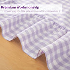Table Cloth, Lavender White Gingham, Rectangular 120"x60" - Image 6