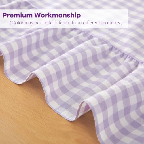 Table Cloth, Lavender White Gingham, Rectangular 70"x52" - Image 6