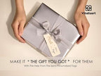 Vitalizart Matte Metallic Silver Wrapping Paper Set 30" Ribbons & Gift Tags - Image 4