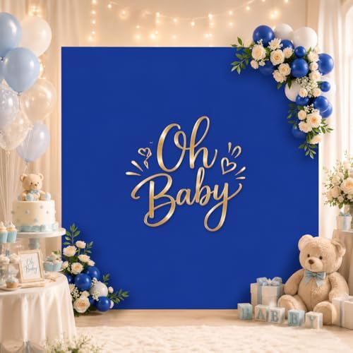 Besutolife Square Arch Backdrop Cover, 6.6×6.6 FT Spandex Arch Covers Stretchy Fitted Balloon Arch Stand Cover for Wedding, Birthday Party, Baby Shower, Photo Booth, Graduation Ceremony, Royal Blue - Image 4