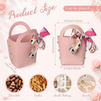 Kacctyen 30pcs Samll Purse Gift Bags PU Leather Purse Party Favors, Pink - Image 2