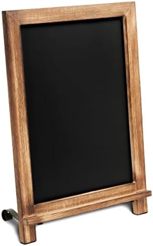 Rustic Torched Tabletop Chalkboard Sign/Hanging Magnetic Wall Chalkboard/Small Countertop Chalkboard Easel/Kitchen Countertop Memo Board / 12" x 17" in. Weddings, Birthdays, Baby Announcements by HBCYCreations