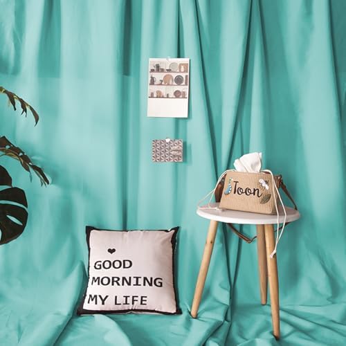 Turquoise Backdrop Curtains 30ftx8ft Mermaid Polyester Photo Drapes - Image 5