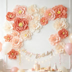 24 Pcs Tissue Paper Flowers Decorations for Wall,8" 10" 12" Crepe Paper Flowers for Floral Party Wedding Baby Bridal Shower Birthday Wall Decor (24, Assorted Color) - Image 2
