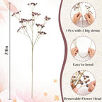 Pink Babys Breath Artificial Flowers, Pink Fall Decor, Dusty Rose Flowers - Image 2