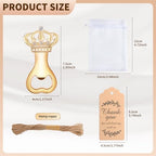 30Set Crown Bottle Openers Wedding Favors for Guests with Organza Bags Thank You Tags and Burlap Twine, Baby Shower and Birthday Decorations Bridal Souvenirs Return Gifts - Image 2