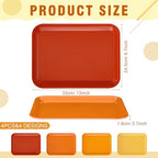 4 Pieces Fall Serving Trays Melamine Platters - Image 2