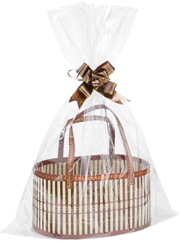 MADHOLLY 6Set Large Sturdy Bamboo Baskets for Gifts Empty, Easy to Assemble by MADHOLLY