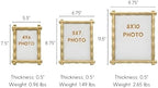 Jaye's Studio Cast Metal Decorative Photo & Picture Frame With Easel Stand, Glass Display, Handmade Bamboo Design, Tarnish Resistant Finish, Gracie Chloe Line, 3 Size Options (Gold, 8x10) - Image 6