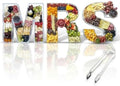 MRS Charcuterie Board Letters Acrylic Clear Reusable with Clear Tongs by Unknown