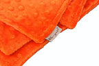 MEG ORIGINAL Baby Blanket, Made of Heavenly Soft Double-Sided Orange Minky Dot Cuddle Dimple - Image 4