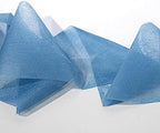 Anderson's Medium Blue Gossamer Fabric Roll, 4 Inches x 100 Yards, Sheer Fabric for Wedding Decorations, Baby Shower, Gender Reveal, Prom, Homecoming, Event Photo Backdrops, Drapes - Image 2