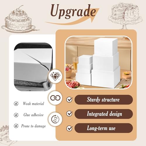 6 PCS Buffet Risers, Large Food Risers for Buffet Table, Dessert Display - Image 6