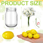 Daifunli 6 Set Lemon Party Centerpieces for Table Mason Jar Table Decor - Image 3