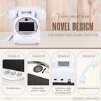 Video Audio Guest Book Wedding Phone,1080P HD Video Phone Guestbook, Preserve Your Special Occasions, Ideal for Wedding Bridal Shower, Birthday, Graduations, Baby Shower(Snow-White) - Image 3
