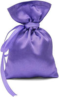 Darling Souvenir 50 Satin Drawstring Gift Pouch Small Wedding Party Favors Bag - 8" x 10" inches Baby Shower Thank You Pouches- Purple by DarlingSouvenirMADEWITHLOVE