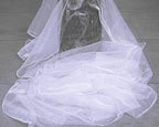 80 Yard Organza Fabric 44" Wide for Wedding Event Décor - White - Image 3