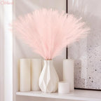 obbsie 150PCS Pink Faux Pampas Grass Decor, 21.6" Fluffy Vase Filler - Image 2