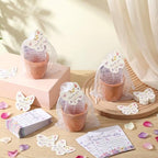 Ctosree 50 Sets Butterfly Baby Shower Party Favors for Guests A Little Butterfly Is on The Way Seed Packets Include Self-adhesive Seed Packets Flowerpot Thank You Tags Organza Bags for Baby Shower - Image 5