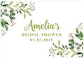 Andaz Press Custom Personalized Disposable Paper Placemats, 12 x 18 Inch, Set of 25, Custom Bridal Shower Greenery, Tableware, Dining, Tabletop, Table Setting for Wedding, Bridal Shower by AndazPress