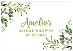 Andaz Press Custom Personalized Disposable Paper Placemats, 12 x 18 Inch, Set of 25, Custom Bridal Shower Greenery, Tableware, Dining, Tabletop, Table Setting for Wedding, Bridal Shower by AndazPress