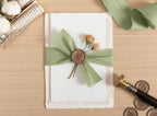 Keypan Sage Green Ribbon 1-1/2 Inch x 15 Yards Crinkle Fabric Cotton Ribbons for Gift Wrapping Wedding Invites Baby Shower DIY Crafts Home Decor (Pack of 2) - Image 5