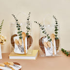 55Pcs Baby Shower Prizes for Game Winners 6 Sets Charcuterie Board with Spoons Butter Spreaders Forks Plaid Towel Thanks Card and Gift Bags for Bridal Shower Favors Party (Heart Shaped) - Image 2