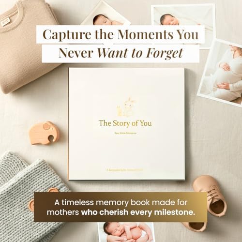 Premium Baby Memory Book for Boy or Girl, Milestone Journal & Scrapbook - Image 4