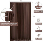 10ft x 10ft Brown Backdrop Curtain for Parties Wedding Brown Wrinkle Free Backdrop Drapes Panels for Baby Shower Gender Reveal Birthday Photo Photography Polyester Fabric Background Decoration - Image 5