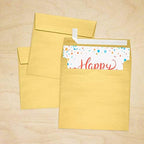 LUXPaper Square Invitation Envelopes | Peel & Press | 6" x 6" | Gold Metallic | 80lb. Text | 1,000 Qty - Image 7