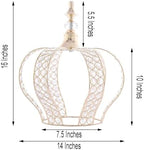 Efavormart Metal Princess Crown Cake Topper Birthday Cake Wedding Decoration For Wedding Birthday Party Special Event (Gold 14) - Image 3