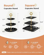 Kootek 10pcs Cupcake Stand Dessert Table Display Set Serving Tray for Party - Image 3