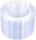 U-QE 60 Pieces Clear Plastic Plates - 10 Inch Clear Disposable Plates by U-QE