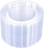 U-QE 60 Pieces Clear Plastic Plates - 10 Inch Clear Disposable Plates by U-QE