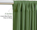 Shillance 30x10ft Olive Green Backdrop Curtains with Lights Photo Drapes Wrinkle Free Fabric Backdrop Curtain for Wedding Birthday Party Baby Shower Bridal Shower Home Party Background Decorations - Image 4