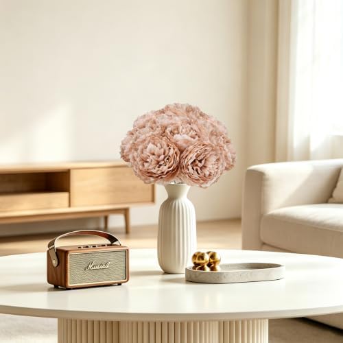 56 Pcs Peonies Artificial Flowers Bulk, 4.7’’ Peonies - Light Brown - Image 6