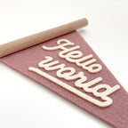 Baby Monthly Milestone Pennant Flag Signs | Natural Wood and Soft Felt | Baby First Year Photo Props, Nursery Decor, Newborn Birth Announcement, Baby Shower, Newborn Gift, Pregnancy Journey, Keepsake (Pink) - Image 7