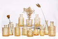 Mini Bud Vases Centerpieces for Tables,Clear Bud Vases for Flowers,Small Flower Vases Suitable for Birthday Party,Anniversary,Wedding Reception,Baby Shower (Gold, 12PCS) by Unknown