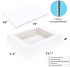 6 Pack 19x14x4 Inch Large Rectangle Cake Boxes with Cake Boards - Image 2