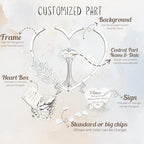 Wedding Guest Book Alternative, Drop Top Frame with Hearts Dropbox - Image 6