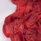 DeZerlor Red Cheesecloth Table Runners 6 Pack Christmas Runners - Image 3