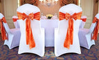 MDS® Pack of 300 Satin Chair Sashes for Wedding & Events – Brunt Orange - Image 2