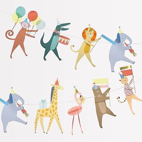 Meri Meri Animal Parade Party Banner (Pack of 1) by MeriMeri